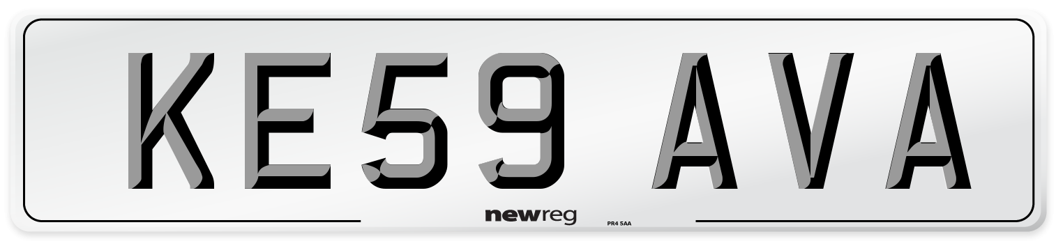 KE59 AVA Number Plate from New Reg